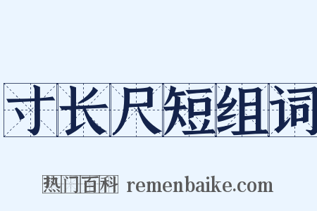 寸长尺短组词是什么意思的图片